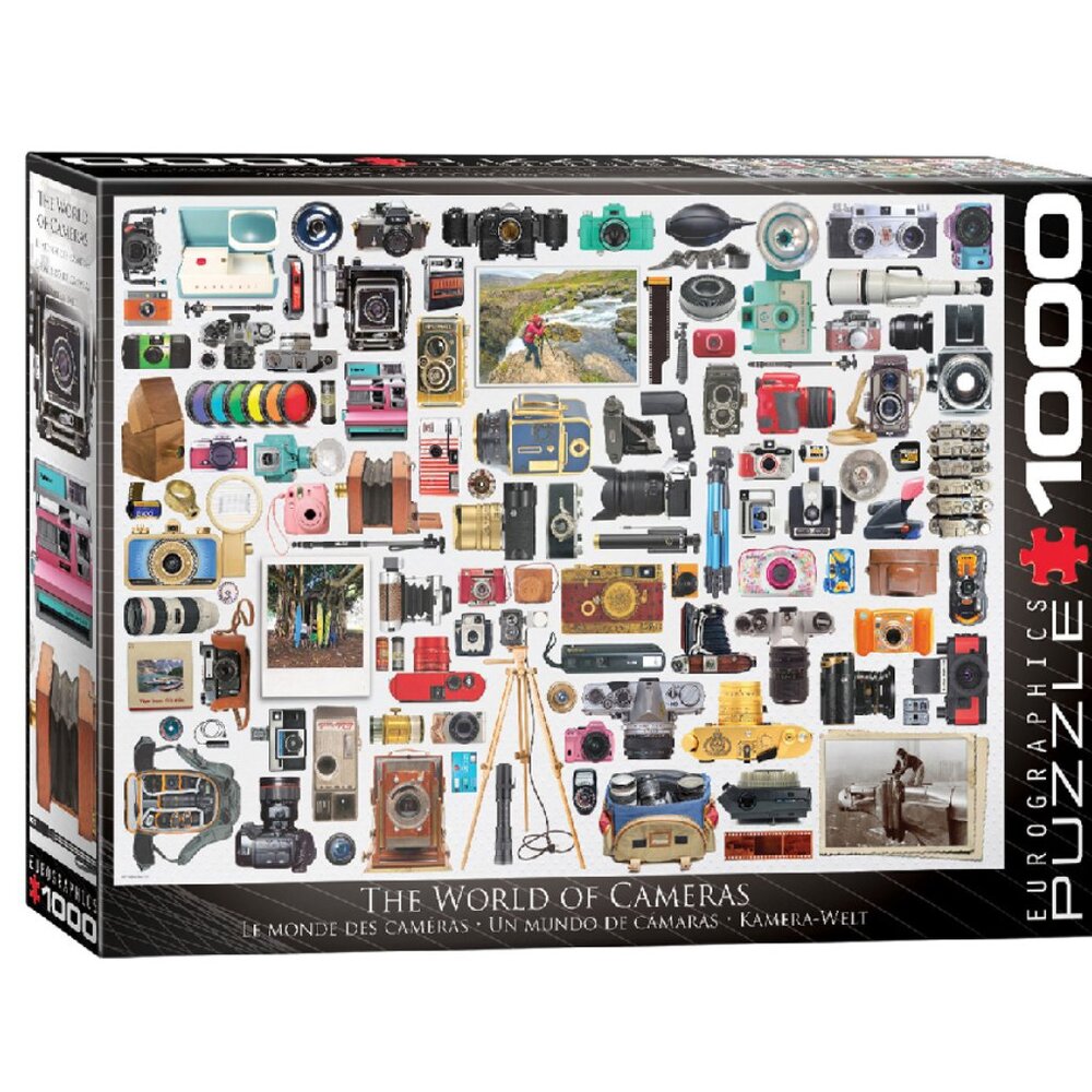 Eurographics 1000pcs Adult Puzzle -World of Cameras New In Box